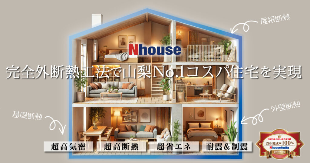 外断熱工法で山梨No.1コスパ住宅を実現