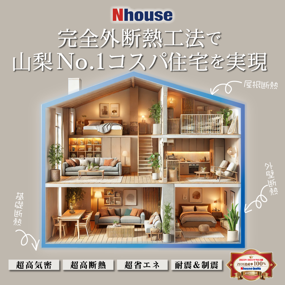 外断熱工法で山梨No.1コスパ住宅を実現